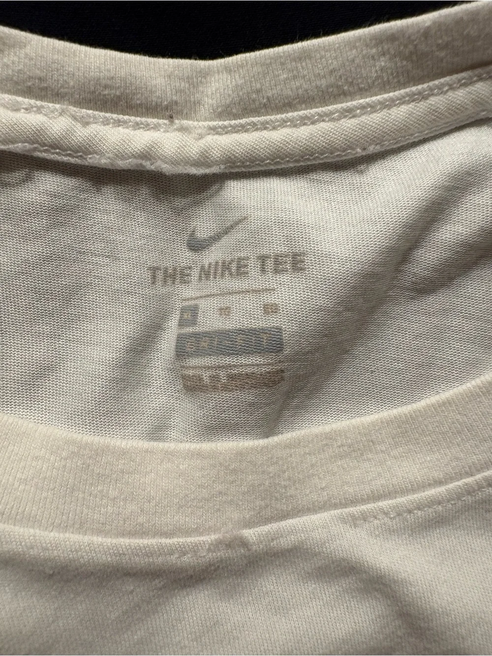 Nike XL Tennessee Volunteers DriFit White T-Shirt with Orange 'T'